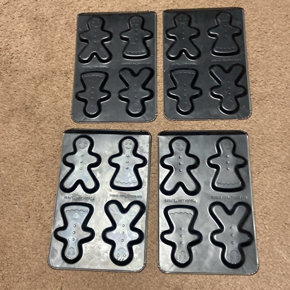 Set of 4 Nestle Toll House Cookie Kids Baking Pans Vintage - Picture 4 of 5